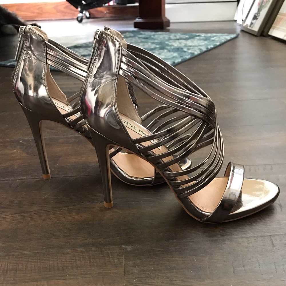 Steve Madden Silver Heels